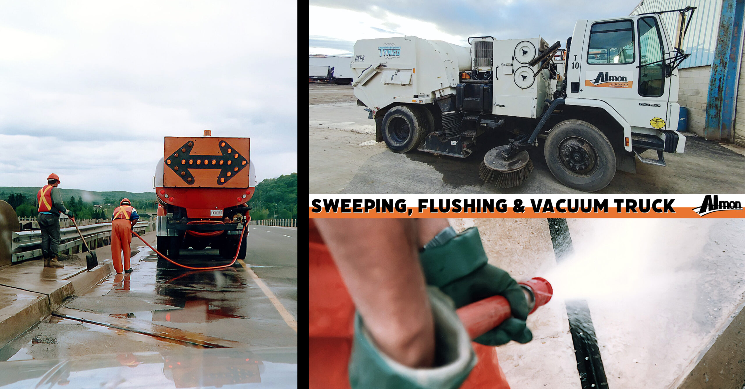 Almon Sweeping, Flushing & Vacuum Truck