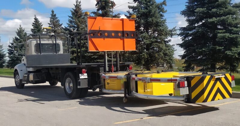 TMA trucks (Crash Trucks), Traffic control trucks, trailers and attenuators, are available to buy or rent.